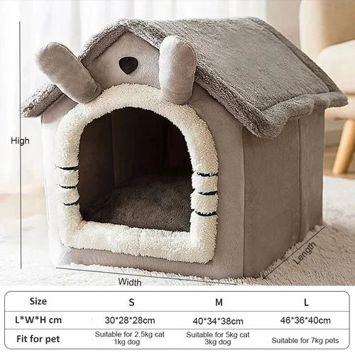 בית כלבים פנימי רך וחמים